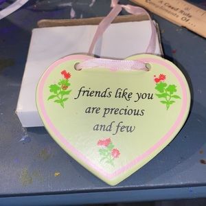 Friends ceramic heart